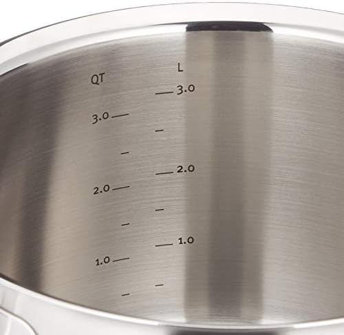 Fissler Pure-Profi Collection Stainless Steel Stockpot with Metal Lid 42 Quart