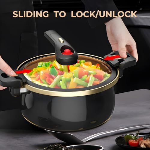 HC Nontouch Nonstick Ceramic Stockpot Black