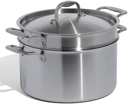 Made In 8 Quart Stock Pot with Lid and Pasta Insert