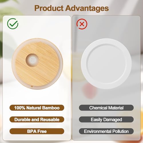 Perfect Bamboo Lids for School Lunches and Parties