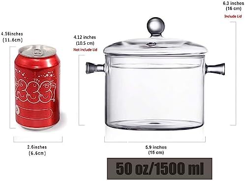 Fast-Secure Fine Glass Cooking Pot 15L