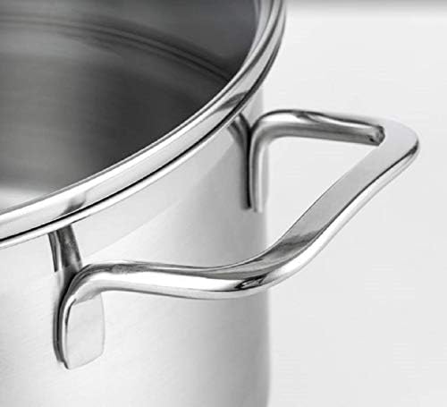64 QT 1810 Stainless Steel Stock Pot with Steamer Insert