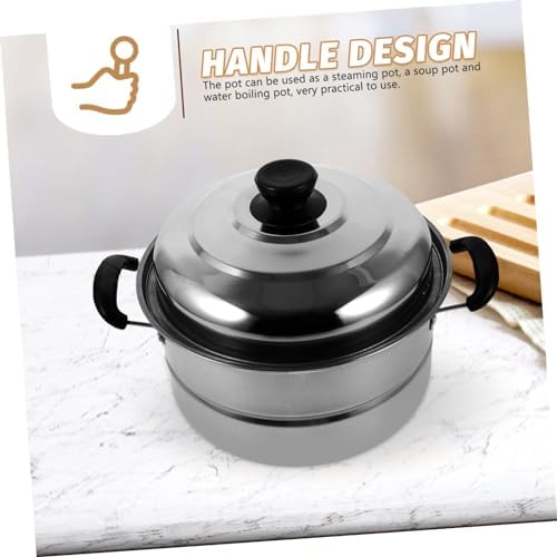 UTHCLO Stainless Steel Stockpot with Steaming Basket