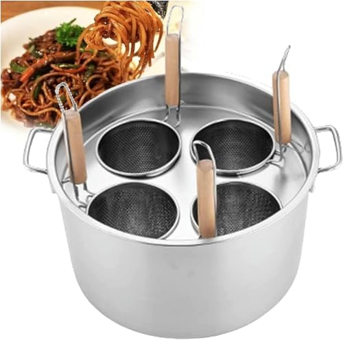 BTURYT Stainless Steel Pasta Cooker Set with Strainer Basket
