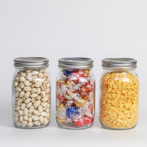 Premium 40-Piece Canning Lids with Rings for Wide-Mouth Mason Jars