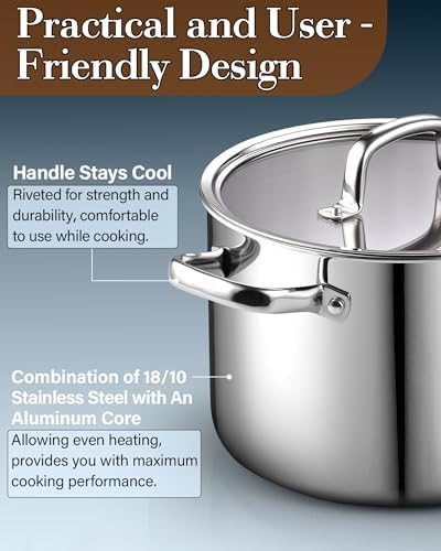 Cook N Home 6 Quart Stockpot