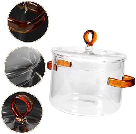 High-Quality Glass Stockpot for Perfect Simmering - Durable Heat-Resistant Kitchen Essential