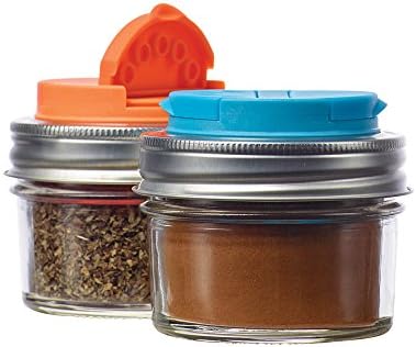 Jarware Spice Lids for Mason Jars Eco-Friendly and dishwasher-safe