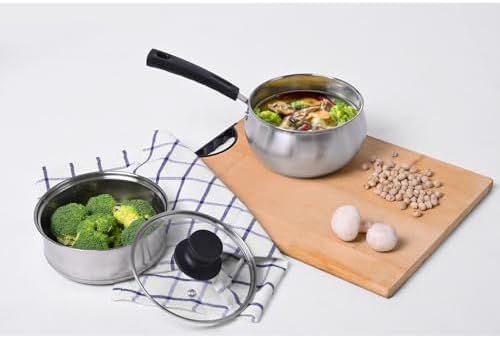 Stainless Steel 15 qt Saucepan with Steamer