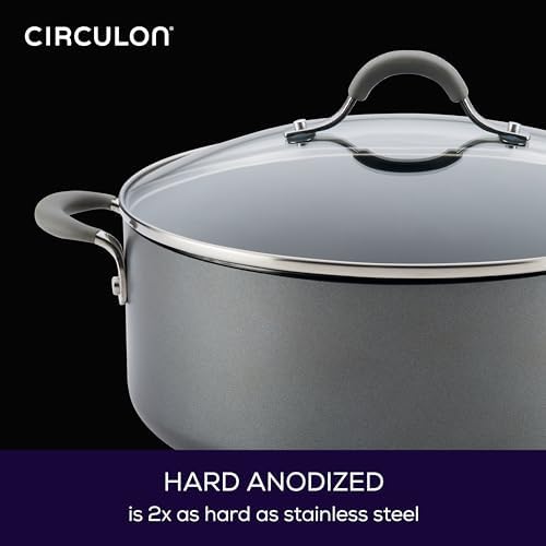 Circulon Elementum Hard Anodized Nonstick Stock Pot Easy to Clean