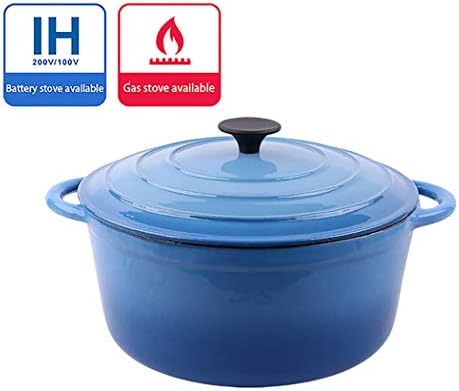28cm Blue Cast Iron Soup Pot