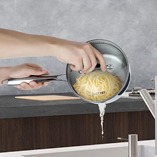 SLOTTET Tri-Ply Stainless Steel Saucepan