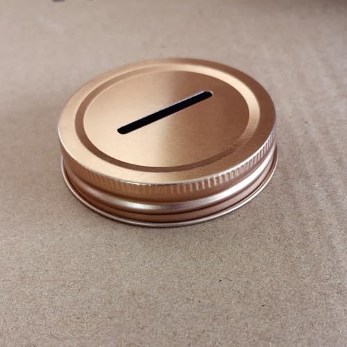 NUOBESTY Coin Slot Bank Lid 12pcs Mason Jar Canning Lid 1