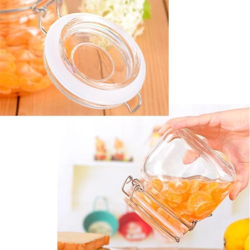6Pcs silicone airtight gaskets for mason jars leakproof food-safe