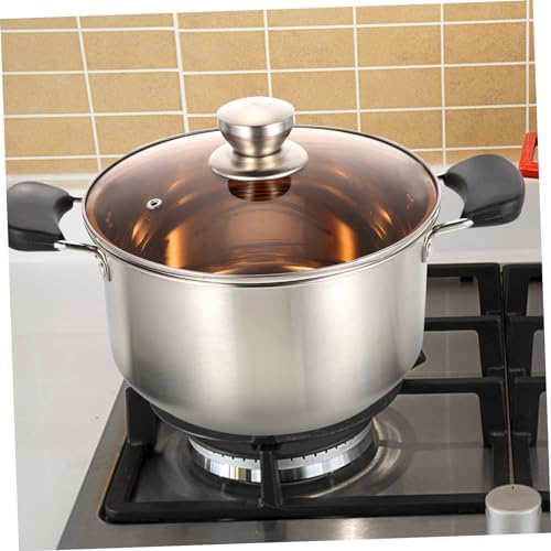 SHOWERORO Double Ear Stock Pot with Lid 1