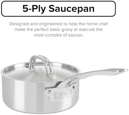 Viking Professional 5-Ply Stainless Steel Saucepan 2 Quart