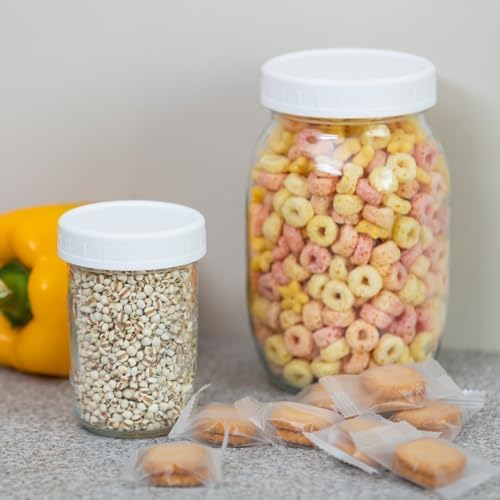 14 Durable Mason Jar Lids with Silicone Ring for Canning Cooking