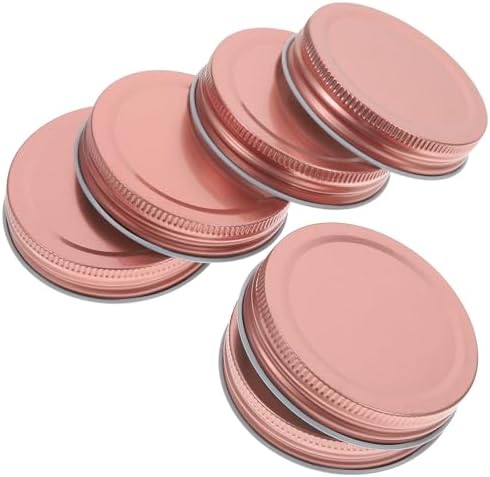 Perfect Canning Jar Lid Set 12pcs 70MM Rose Gold Leakproof