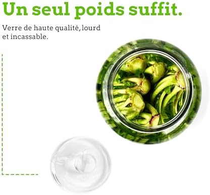 Nourished Essentials - Set of 4 Heavy Glass Fermentation Weights Lids