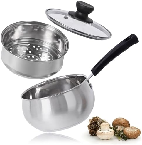 Stainless Steel 15 qt Saucepan with Steamer