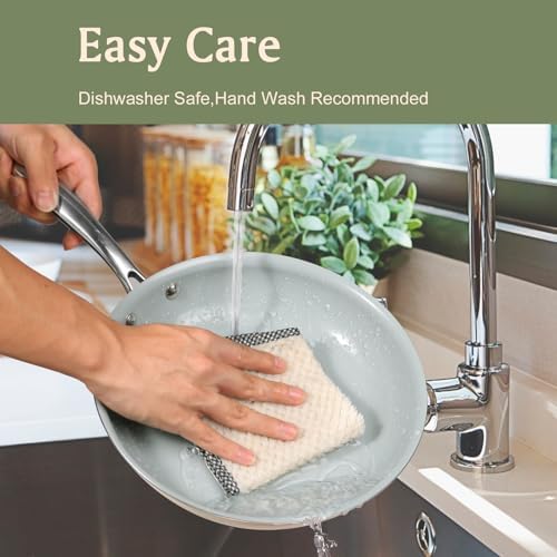 Premium Nonstick Ceramics Set Safe for Oven dishwasher 3-Piece Skillets
