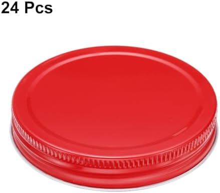 24-Pack Wide Mouth Mason Jar lids Durable Airtight Sealed Canning Caps