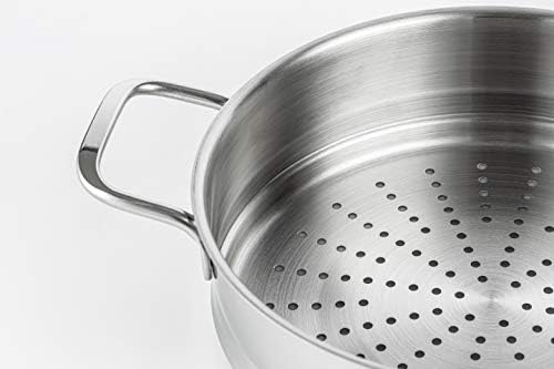 64 QT 1810 Stainless Steel Stock Pot with Steamer Insert