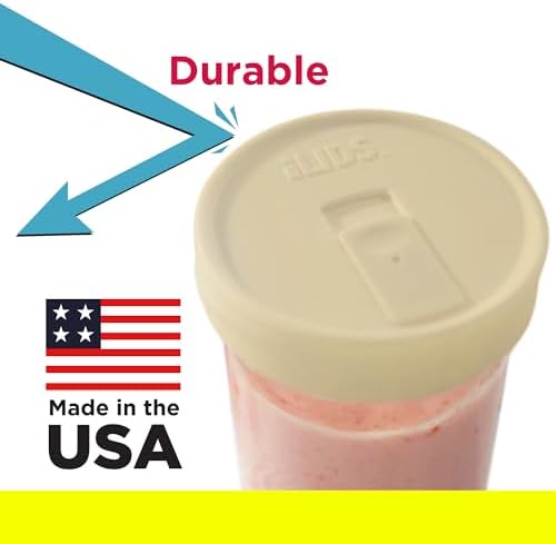 iLIDS Mason Jar Drink Lid Capacity 12oz Fuel-Resistant Sealed lid 2-count