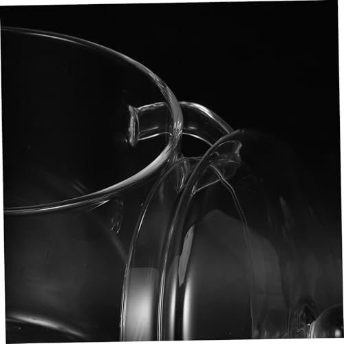 Offsich Clear Glass Cook Pot with Lid Heat Resistant Glass Saucepan