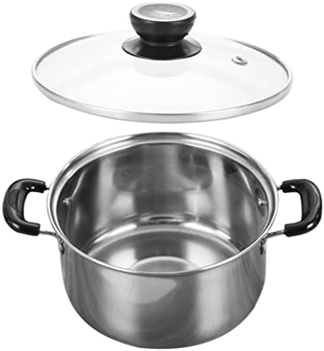 Stainless Steel Stock Pot with Lid 15 Quart