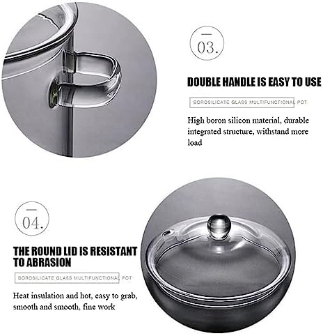 Fast-Secure Fine Glass Cooking Pot 15L