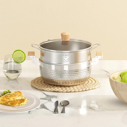Durable Stock Pot with Lid for Cooking