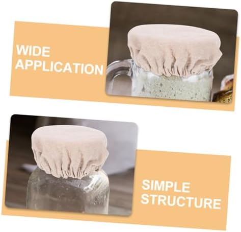 PRETYZOOM 3sets Jar Lid Replacement Canning Lids with Cloth Covers