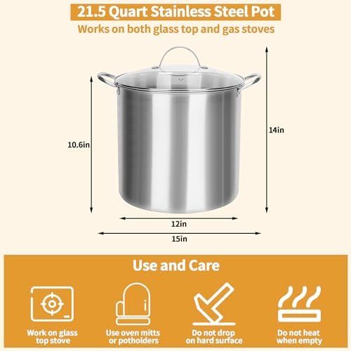 Yeshine 215 Quart Canning Pot Set for Home Use