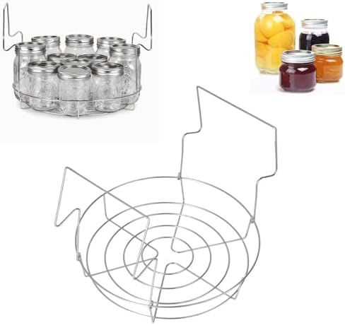 Stainless Steel Canister with 8 Mason Jars