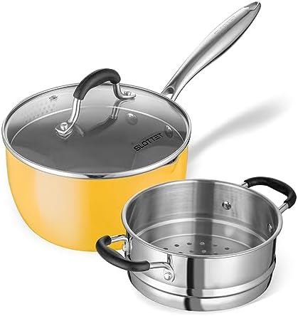 Ceramic Nonstick Tri-Ply Stainless Steel Saucepan