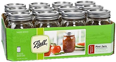 ballistic 16-ounce mason jar set 12-pack