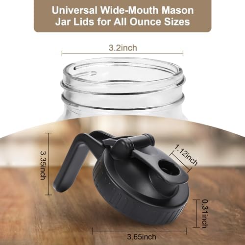 Simple Durable Mason Jar lid Set for Cooking Serving