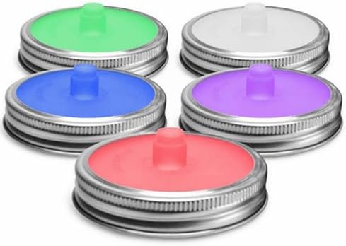 Niaviben Fermentation Lid Green Airtight Mason Jar Lid with Pour Spout