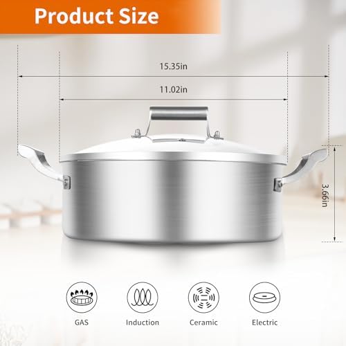 Delarlo Tri-Ply 55QT Stock Pot