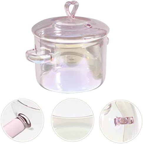 Premium Glass Tea Pot with Heart Design for Home Use