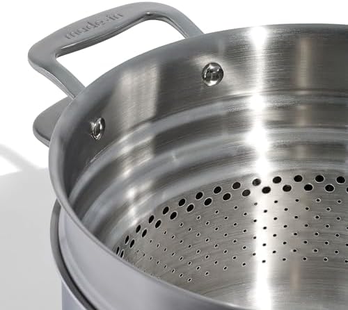 Made In 8 Quart Stock Pot with Lid and Pasta Insert