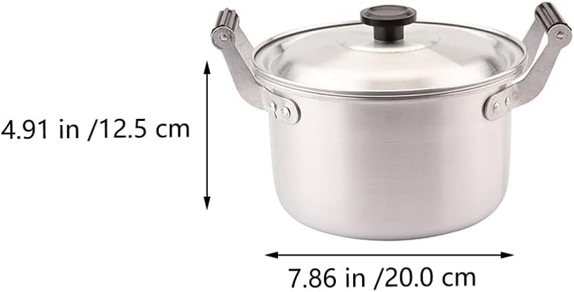 Thickened Aluminum Stock Pot - Grill Hot Pot Use - Sturdy Design