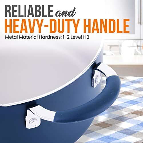Dutch Oven Pot with Lid - Non-Stick Eco-Friendly Kitchen Pasta Pot