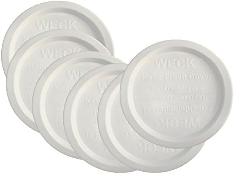 Seal Tight 6-Count Weck Jar Lids Ensure Food Freshness Transfer-Ready