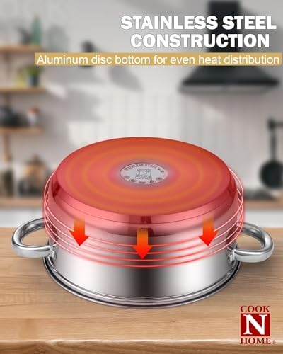 Cook N Home 12-Quart Stainless Steel Stockpot with Lid