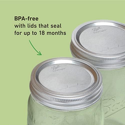 Ball Wide Mouth Quart Mason Jars with Lids and Bands
