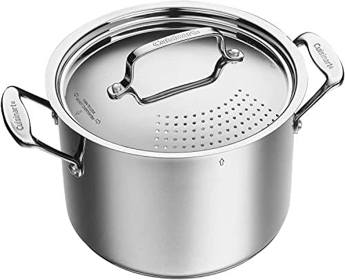 Effortless 6-Quart Pasta with Straining Lid