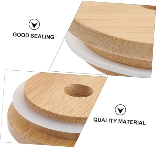 Mikinona 4-Piece Reusable Mason Jar Lids