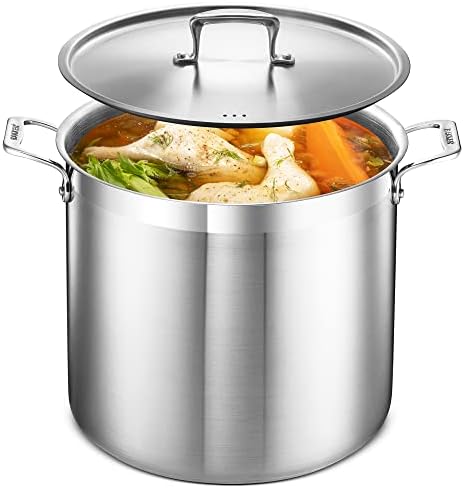 20 Quart Stockpot with Lids Handles